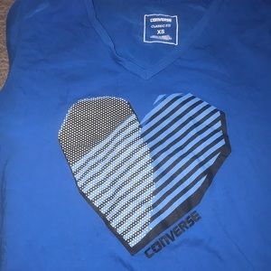 Blue converse short sleeve shirt